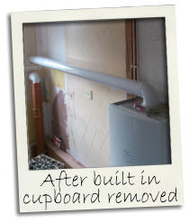 After built in cupboard removed